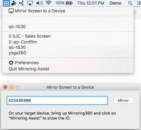 how to launch screen mirroring on mac